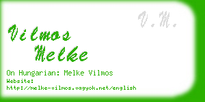 vilmos melke business card